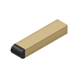 DELTANA Solid Brass Baseboard Door Bumper Available in Several Finishes