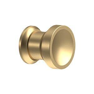 DELTANA 1 Inch Solid Brass Contemporary Chalice Cabinet & Furniture Knob (Several Finishes Available)