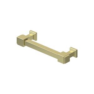 4 Inch Solid Brass Manhattan Decorative Cabinet & Furniture Pull (Several Finishes Available) DELTANA