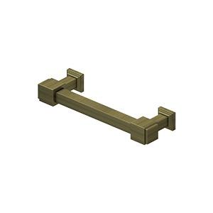 4 Inch Solid Brass Manhattan Decorative Cabinet & Furniture Pull (Several Finishes Available) DELTANA