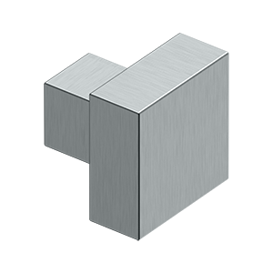 DELTANA 1 1/4 Inch Solid Brass Modern Square Cabinet & Furniture Knob (Several Finishes Available)