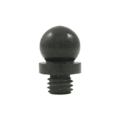 DELTANA 9/16 Inch Solid Brass Ball Tip Hinge Finial (Bronze Dark Finish)