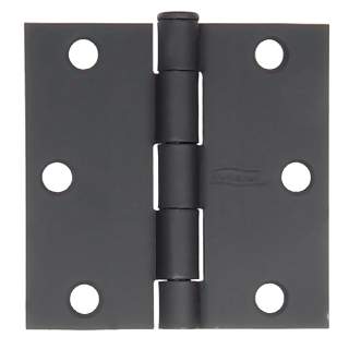 ACORN MANUFACTURING 3 Inch by 3 Inch Butt Hinge (Forged Black Iron)