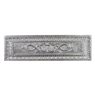 COPPER MOUNTAIN HARDWARE Antique Front Door Mail Slot - Victorian Style (Brushed Nickel)