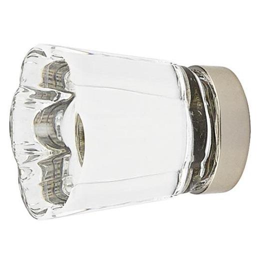 EMTEK 1 1/4 Inch Clear Crystal Glass Forza Cabinet & Furniture Knob