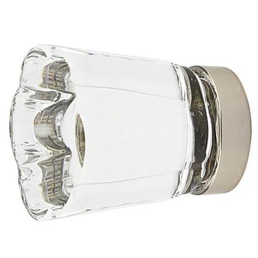 1 1/4 Inch Clear Crystal Glass Forza Cabinet & Furniture Knob EMTEK