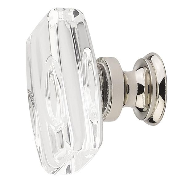 EMTEK 1 5/8 Inch Clear Crystal Glass Windsor Cabinet & Furniture Knob