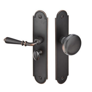 EMTEK Solid Brass Screen Door Lock with Arch Style