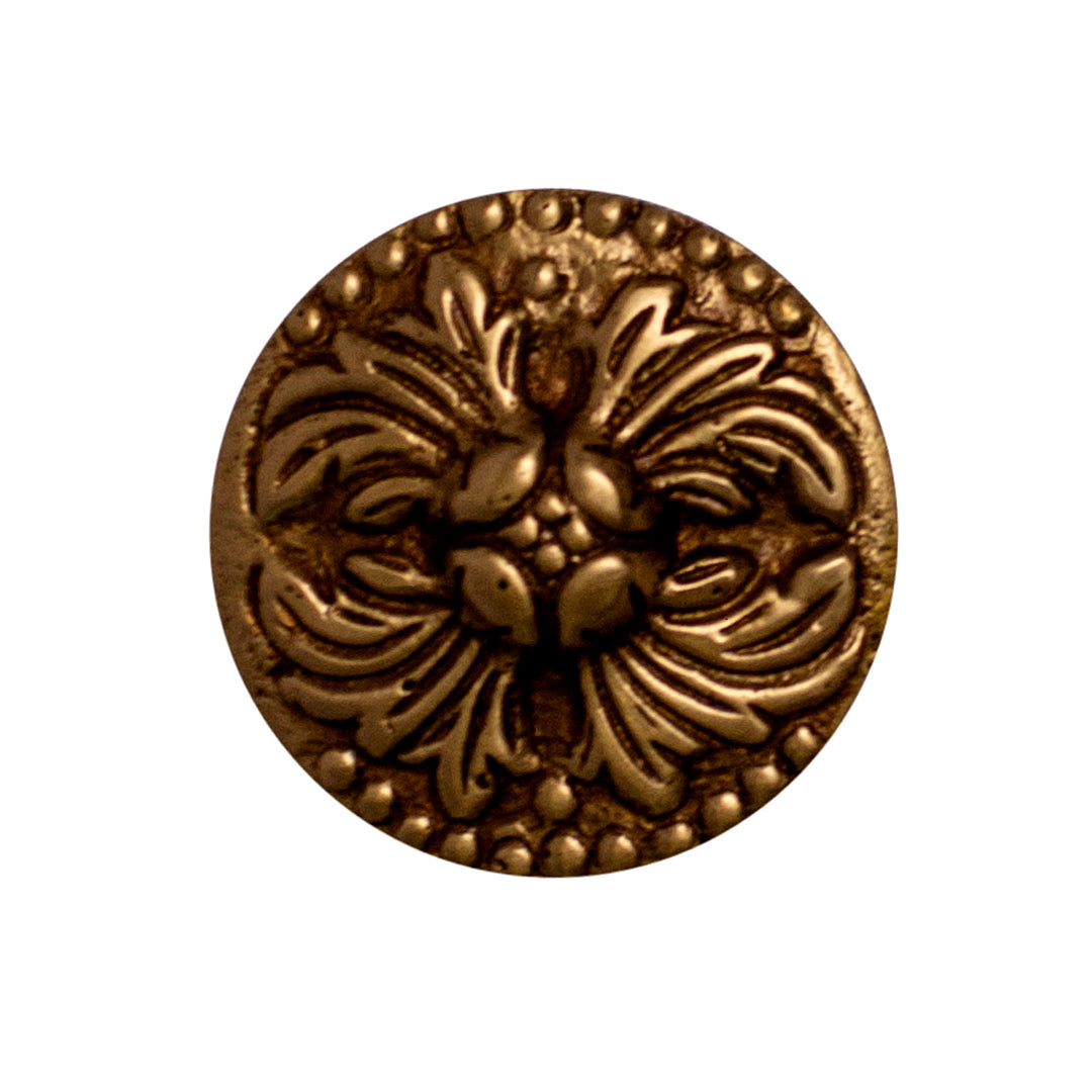 1 1/2 Inch Polished Brass Rococo Cabinet Knob (Several Finishes Available) COPPER MOUNTAIN HARDWARE