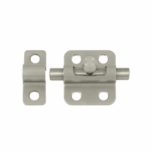 DELTANA 2 Inch Solid Brass Barrel Bolt (Brushed Nickel Finish)