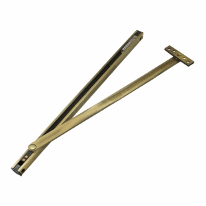 DELTANA Solid Brass Overhead Door Holder (Antique Brass Finish)