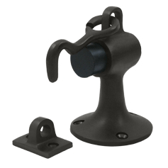 DELTANA Heavy Duty Floor Mounted Bumper Door Stop (Oil Rubbed Bronze Finish)