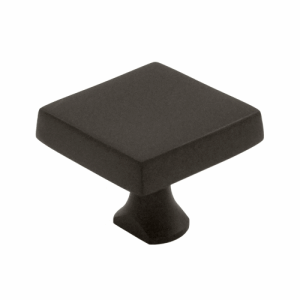 DELTANA 1 Inch Deltana Solid Brass Square Knob (Oil Rubbed Bronze Finish)