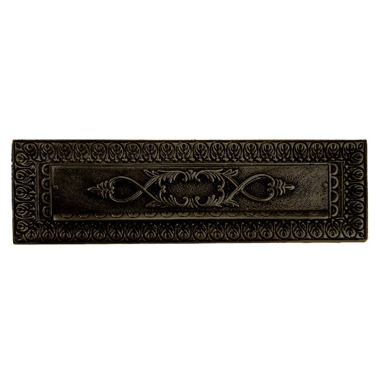 COPPER MOUNTAIN HARDWARE Antique Front Door Mail Slot - Victorian Style (Oil Rubbed Bronze Finish)