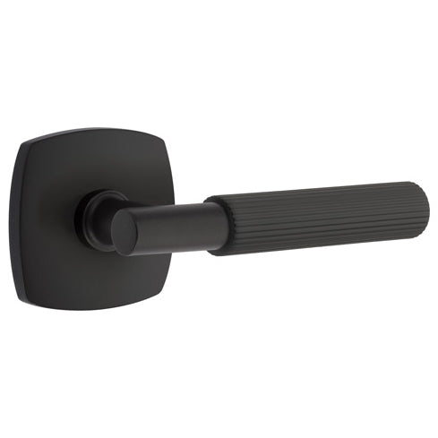 EMTEK Emtek T-Bar Straight Knurled Lever With Urban Modern Rosette (Several Finishes Available)