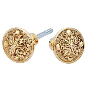 COPPER MOUNTAIN HARDWARE Solid Brass Romanesque Spare Door Knob Set (Polished Brass)