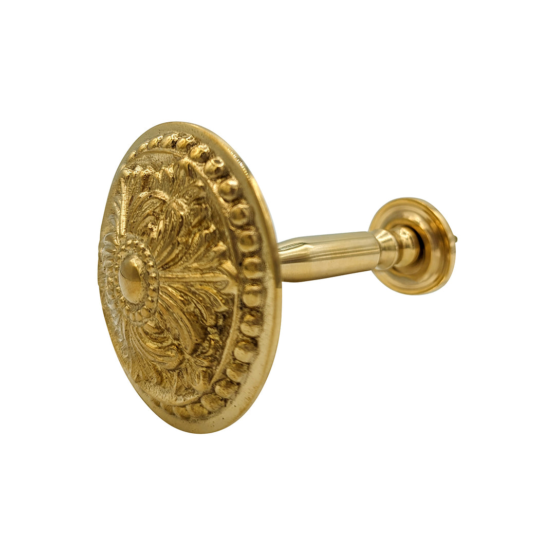 COPPER MOUNTAIN HARDWARE Solid Brass Baroque Style Curtain Tie Back (Polished Brass Finish)