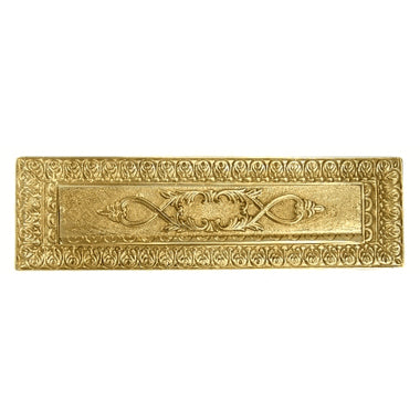 COPPER MOUNTAIN HARDWARE Antique Front Door Mail Slot - Victorian Style (Polished Brass Finish)