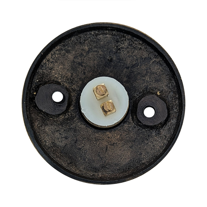 COPPER MOUNTAIN HARDWARE Lafayette Swirl Style Door Bell Push Button (Oil Rubbed Bronze Finish)