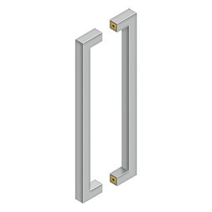 DELTANA 18 Inch Stainless Steel Contemporary Pulls (Back to Back)