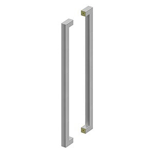 DELTANA 36 Inch Extra Large Stainless Steel Contemporary Pulls (Back to Back)