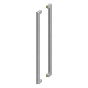 DELTANA 42 Inch Extra Large Stainless Steel Contemporary Pulls (Back to Back)