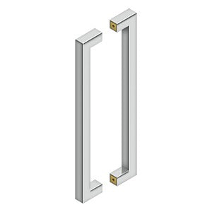 DELTANA 18 Inch Stainless Steel Contemporary Pulls (Back to Back)