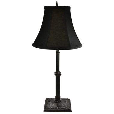 COPPER MOUNTAIN HARDWARE 21 Inch Solid Brass French Table Lamp (Oil Rubbed Bronze Base)