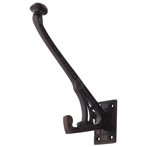 COPPER MOUNTAIN HARDWARE 6 Inch Ornate Brass Hat and Coat Hook (Oil Rubbed Bronze Finish)