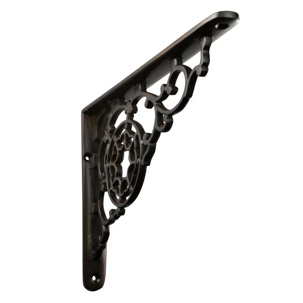 COPPER MOUNTAIN HARDWARE 7 1/2 Inch Solid Brass Star Shape Shelf Bracket (Oil Rubbed Bronze Finish)