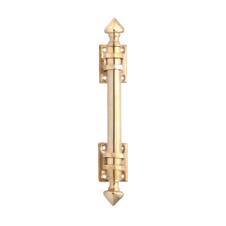 8 Inch Solid Brass Colonial Style Pull (Polished Brass Finish) COPPER MOUNTAIN HARDWARE