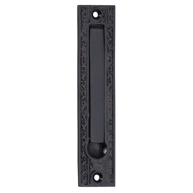 COPPER MOUNTAIN HARDWARE 5 Inch Solid Brass Rice Pattern Edge Pull (Oil Rubbed Bronze Finish)