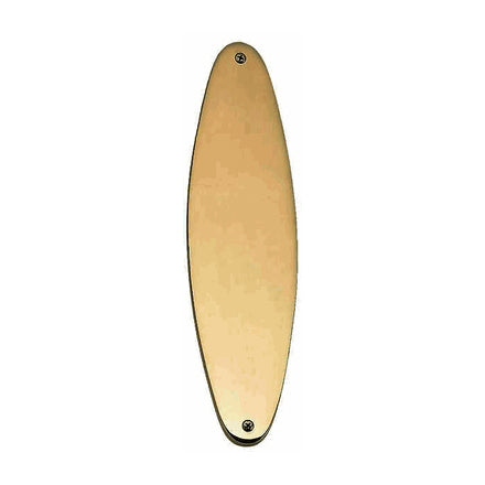 COPPER MOUNTAIN HARDWARE 11 Inch Traditional Traditional Oval Style Door Push & Plate (Antique Brass Finish)