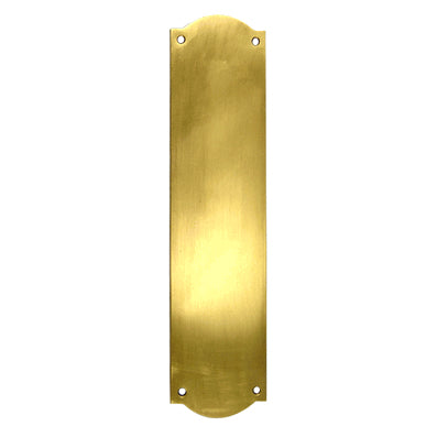 COPPER MOUNTAIN HARDWARE 12 Inch Solid Brass Oval Push Plate (Antique Brass Finish)