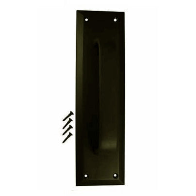 COPPER MOUNTAIN HARDWARE 10 Inch Quaker Style Door Pull Plate (Oil Rubbed Bronze)