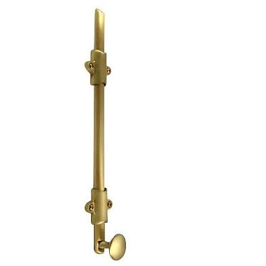 EMTEK 12 Inch Solid Brass Surface Bolt (Antique Brass Finish)