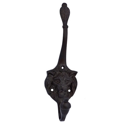 COPPER MOUNTAIN HARDWARE Traditional Solid Brass Lion Head Coat Hook (Oil Rubbed Bronze Finish)