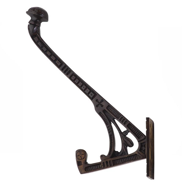 COPPER MOUNTAIN HARDWARE 6 Inch Ornate Brass Hat and Coat Hook (Oil Rubbed Bronze Finish)