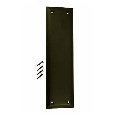 COPPER MOUNTAIN HARDWARE 10 Inch Quaker Style Push Plate (Oil Rubbed Bronze)