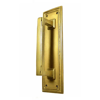 COPPER MOUNTAIN HARDWARE 10 Inch Solid Brass Classic Style Pull Plate (Antique Brass Finish)