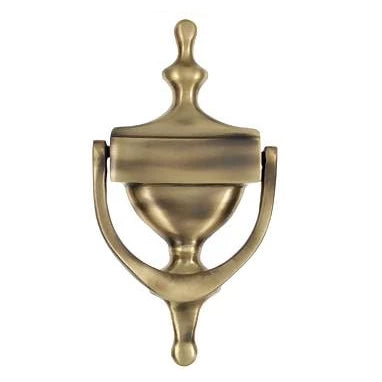 DELTANA 7 Inch (6 1/4 Inch c-c) Heritage Style Door Knocker (Antique Brass Finish)