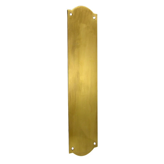 COPPER MOUNTAIN HARDWARE 12 Inch Solid Brass Oval Push Plate (Antique Brass Finish)