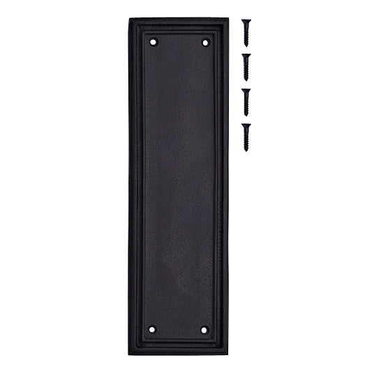 10 Inch Solid Brass Classic Style Push Plate (Oil Rubbed Bronze Finish) COPPER MOUNTAIN HARDWARE