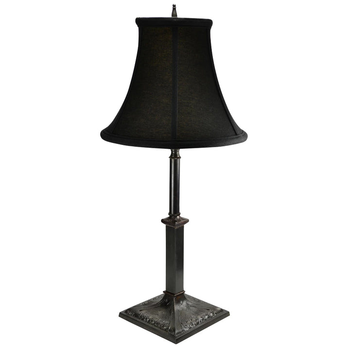 COPPER MOUNTAIN HARDWARE 21 Inch Solid Brass French Table Lamp (Oil Rubbed Bronze Base)