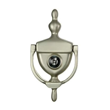 DELTANA 6 Inch (3 3/4 Inch c-c) Heritage Style Door Knocker (Satin Nickel Finish)