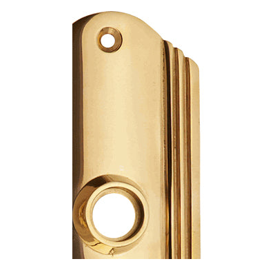 COPPER MOUNTAIN HARDWARE 7 Inch Solid Brass Art Deco Door Back Plate (Polished Brass Finish)