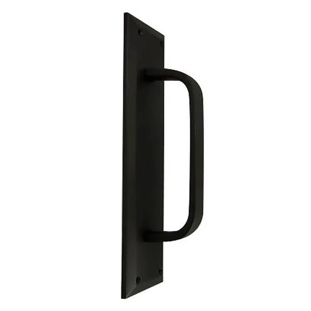 COPPER MOUNTAIN HARDWARE 10 Inch Quaker Style Door Pull Plate (Flat Black)