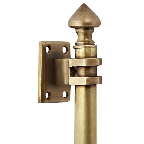 COPPER MOUNTAIN HARDWARE 8 Inch Solid Brass Colonial Style Pull (Antique Brass Finish)