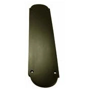 12 Inch Solid Brass Traditional Oval Push Plate (Oil Rubbed Bronze) COPPER MOUNTAIN HARDWARE