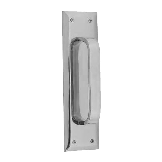 COPPER MOUNTAIN HARDWARE 10 Inch Quaker Style Pull and Push Plate Set (Polished Chrome Finish)